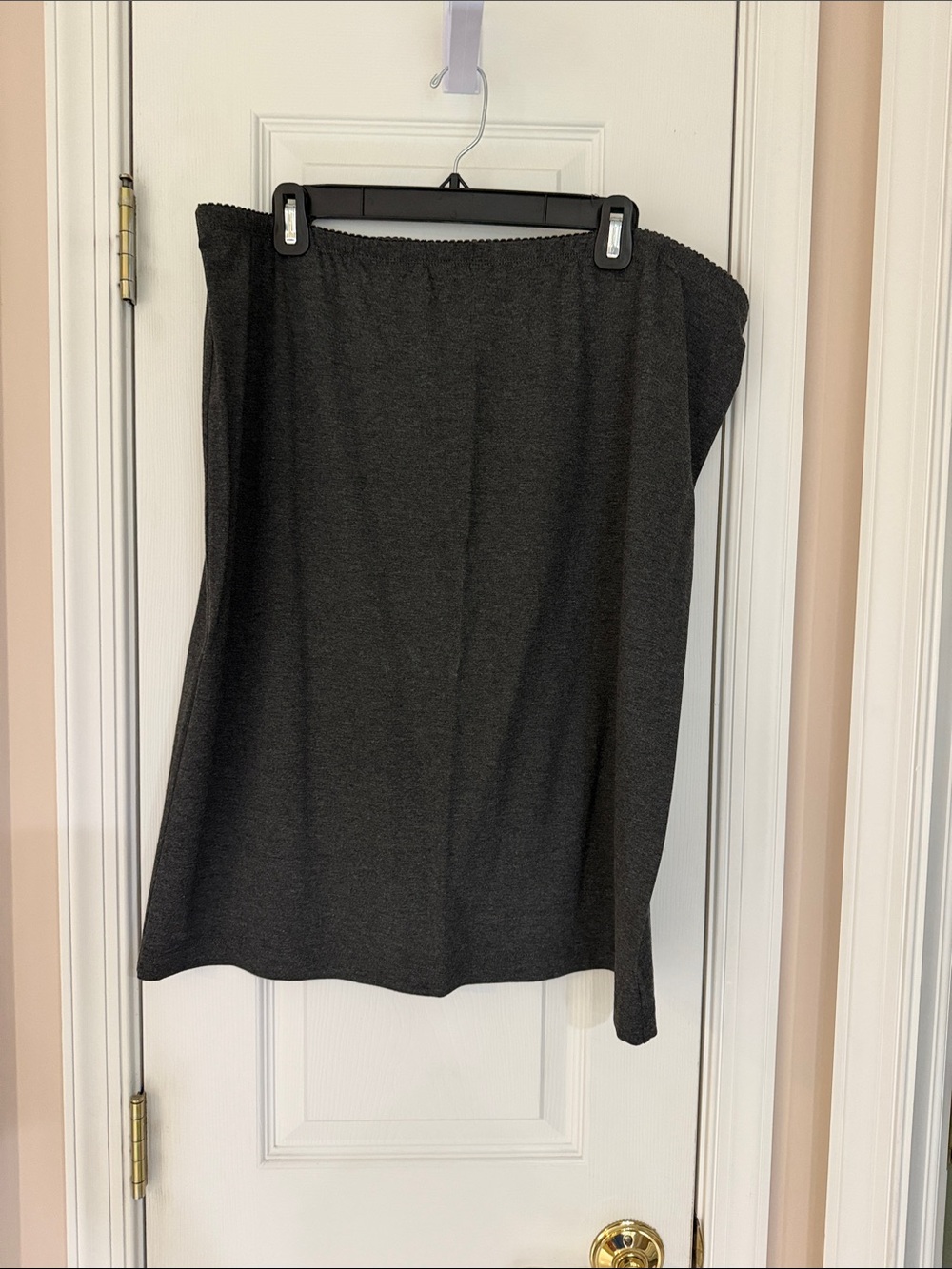 J. Jill Charcoal Gray Midi Knit Skirt, size XL